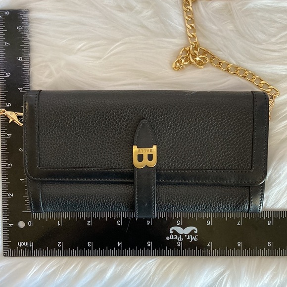 🔥Flash Sale🔥 ❤️ Bally Leather Wallet On Chain ❤️ - Picture 7 of 17